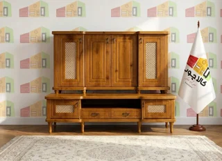 ست میزTV کنسول مدل بلوط