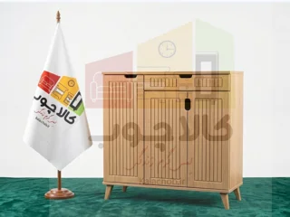 جا کفشی سه درب تک کشو مدل شیار